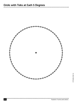 Circle with Ticks at Each 5 Degrees