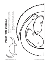 Paper Plate Dinosaur