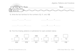 Math Warm-Up 224 for Gr. 5 & 6: Algebra, Patterns & Functions