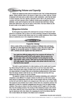 Measuring Volume & Capacity