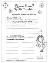 Clarice Bean Spells Trouble Activity Kit