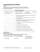 Developing Science Skills I