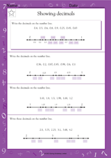 Showing Decimals (Grade 5)