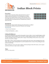 Indian Block Prints Craft & Reading Activity
